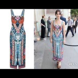 Pipe Dream printed crepe midi dress